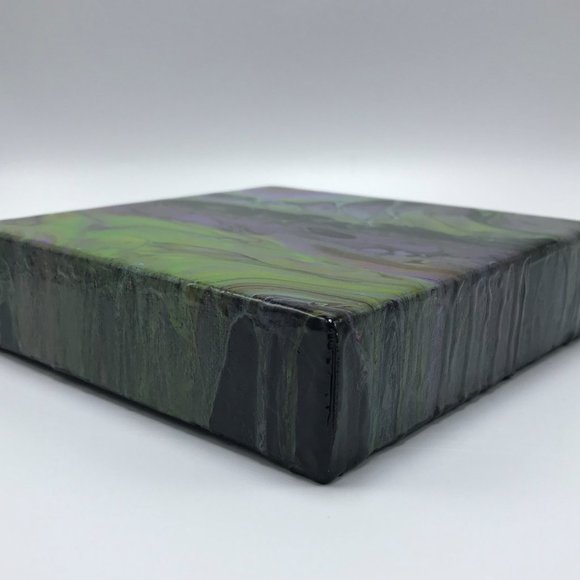 NWOT Fluid Art Abstract Painting, Acrylic Pour - Picture 10 of 15